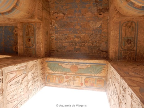 Templo Ramses III, decoração teto