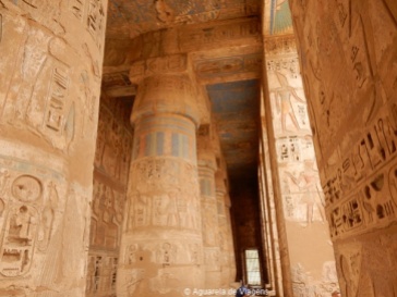 Templo Ramses III, Sala Hipostila